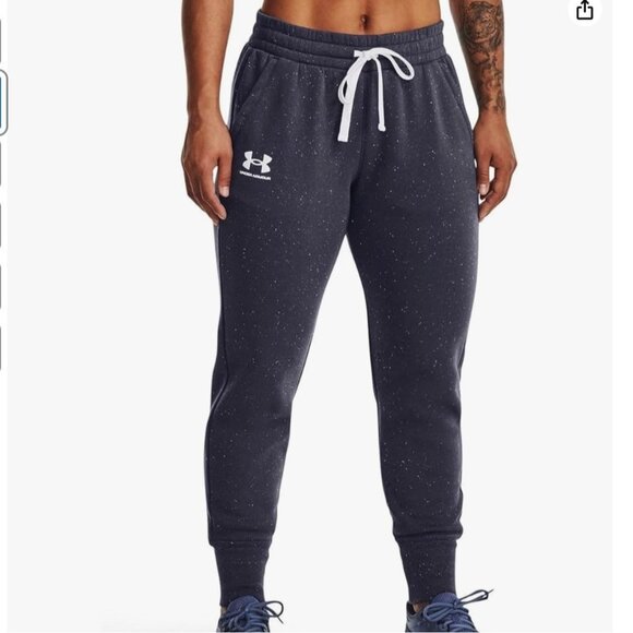 NWT Under Armour Women's Rival Fleece Joggers Sz M - Picture 1 of 7